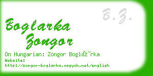 boglarka zongor business card